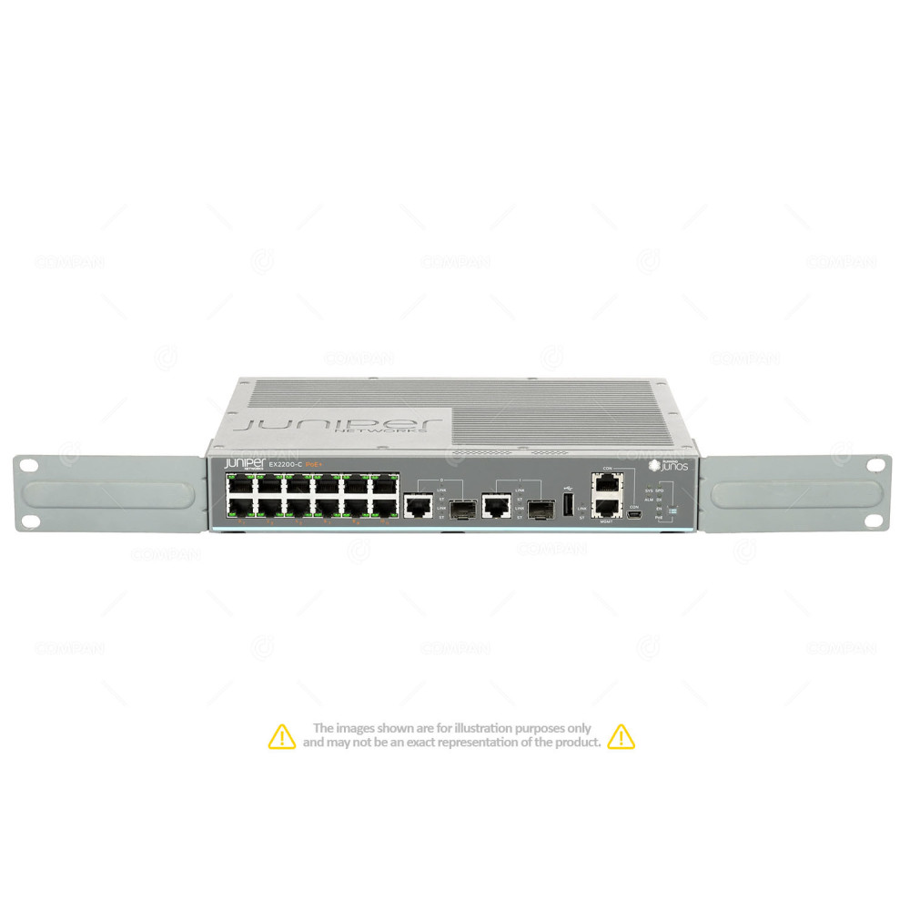 Juniper EX2200-C-12P-2G 12x RJ-45 1Gb 2x Combo RJ-45 / SFP 1Gb PoE Switch