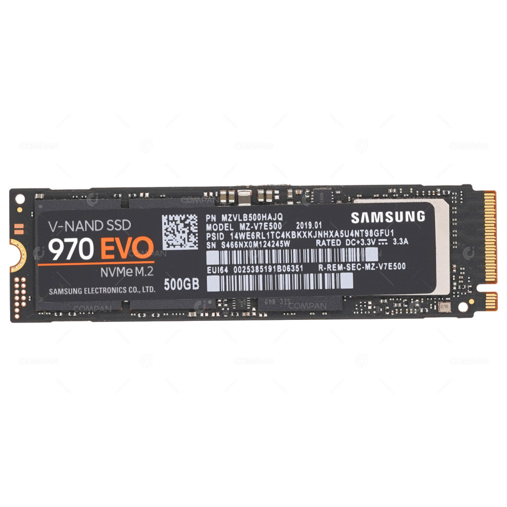 MZ-V7E500  SAMSUNG 970 EVO 500GB PCIE NVME M.2 2280 V-NAND SSD