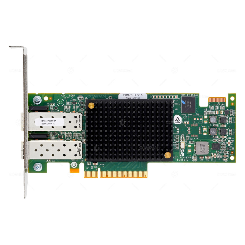 P005947-41C  EMULEX DUAL PORT 16G SFP+ PCIE 3.0 X8 FC HOST BUS ADAPTER