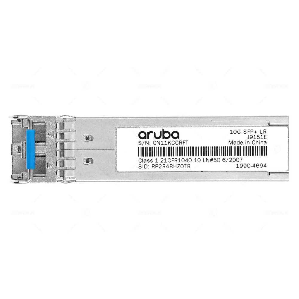J9151E ARUBA OPTICAL TRANSCEIVER 10G BASE-LR - SFP LC SINGLE MODE 1310NM 10KM