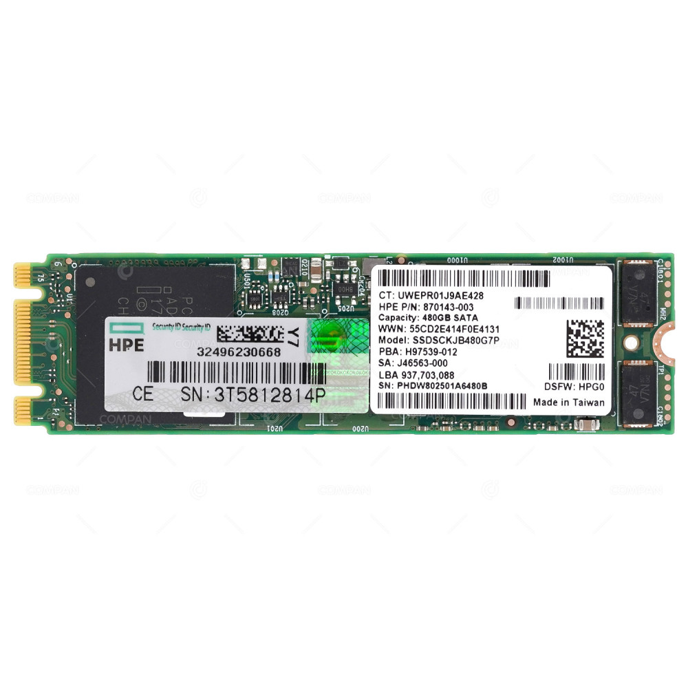 870143-003  HP 480GB 6G SATA RI M.2 2280 SSD