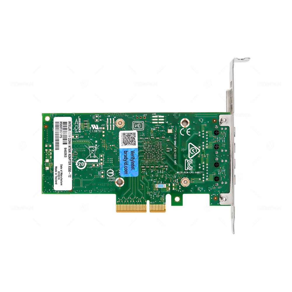 X550-T2  INTEL X550-T2 DUAL PORT 10G 10GBASE-T PCIE 3.0 X4 NETWORK ADAPTER