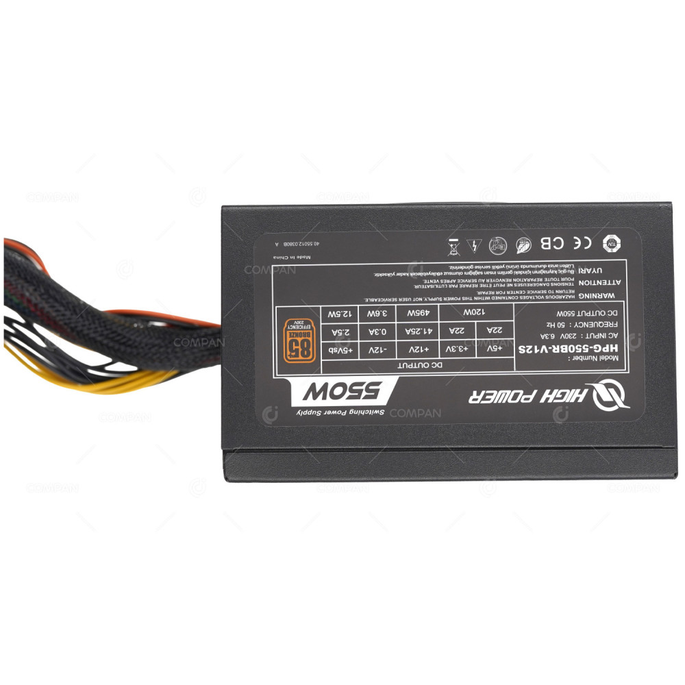 HPG-550BR-V12S  HIGH POWER 550W POWER SUPPLY 85 BRONZE