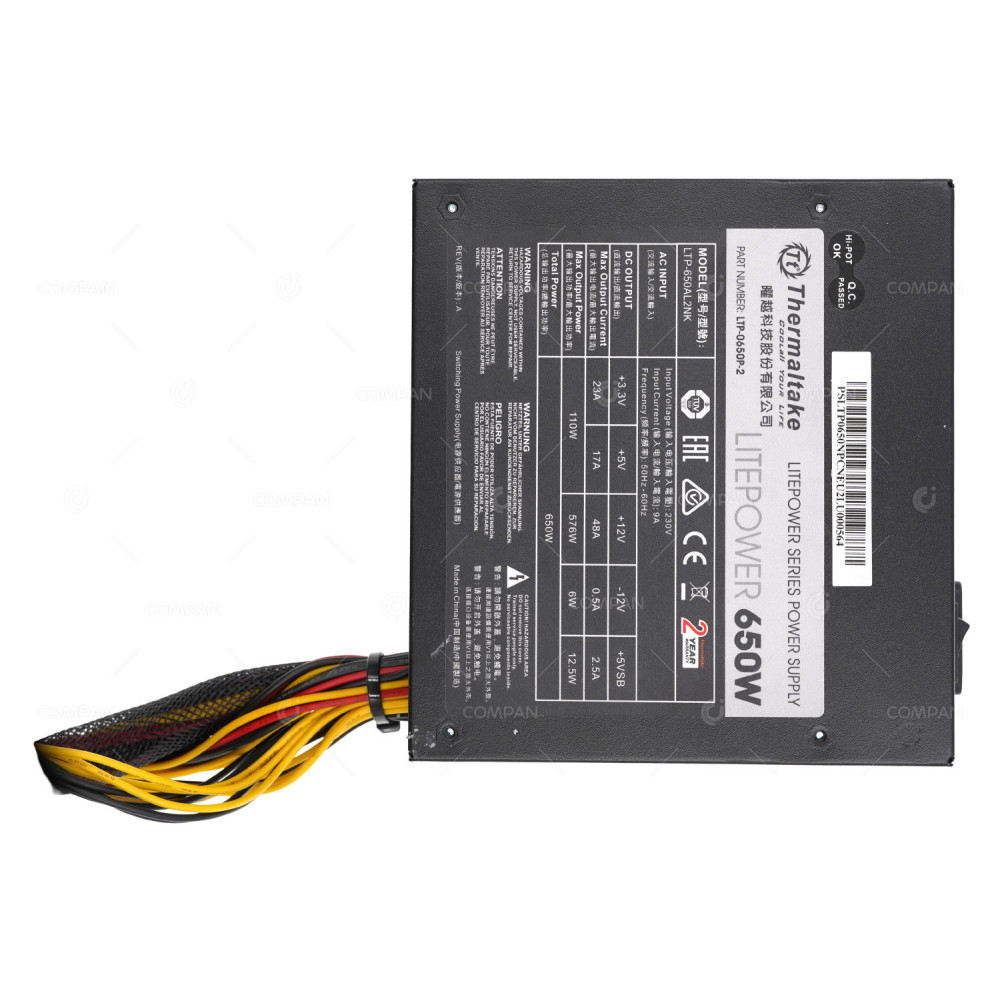 LTP-0650P-2  THERMALTAKE POWER SUPPLY 650W LITEPOWER