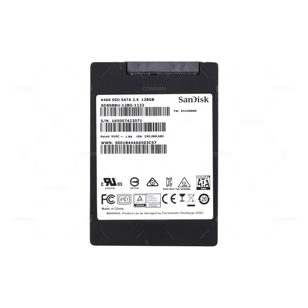 SD8SB8U-128G-1122  SANDISK HARD DRIVE 128GB 6G SATA 2.5 SFF 7MM DRIVE