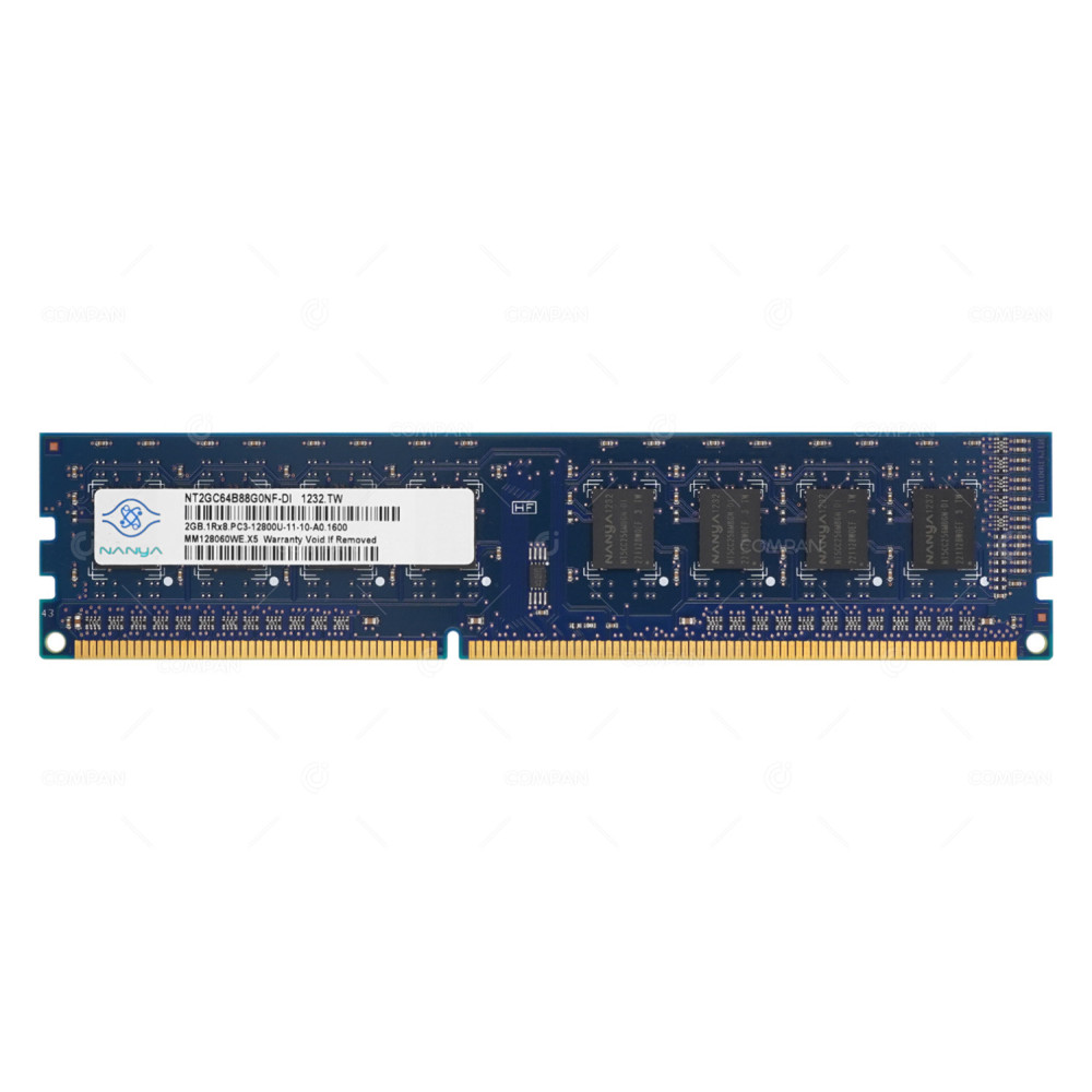 655409-150  HP MEMORY 2GB 1RX8 PC3 12800U DDR3 1600U UDIMM