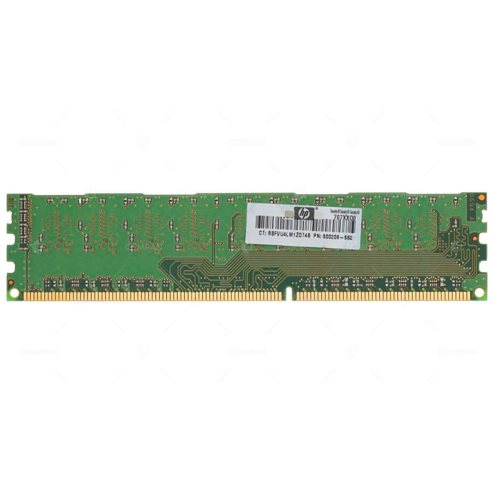 500208-562  HP MEMORY 1GB 1RX8 PC310600U DDR3 1333U UDIMM