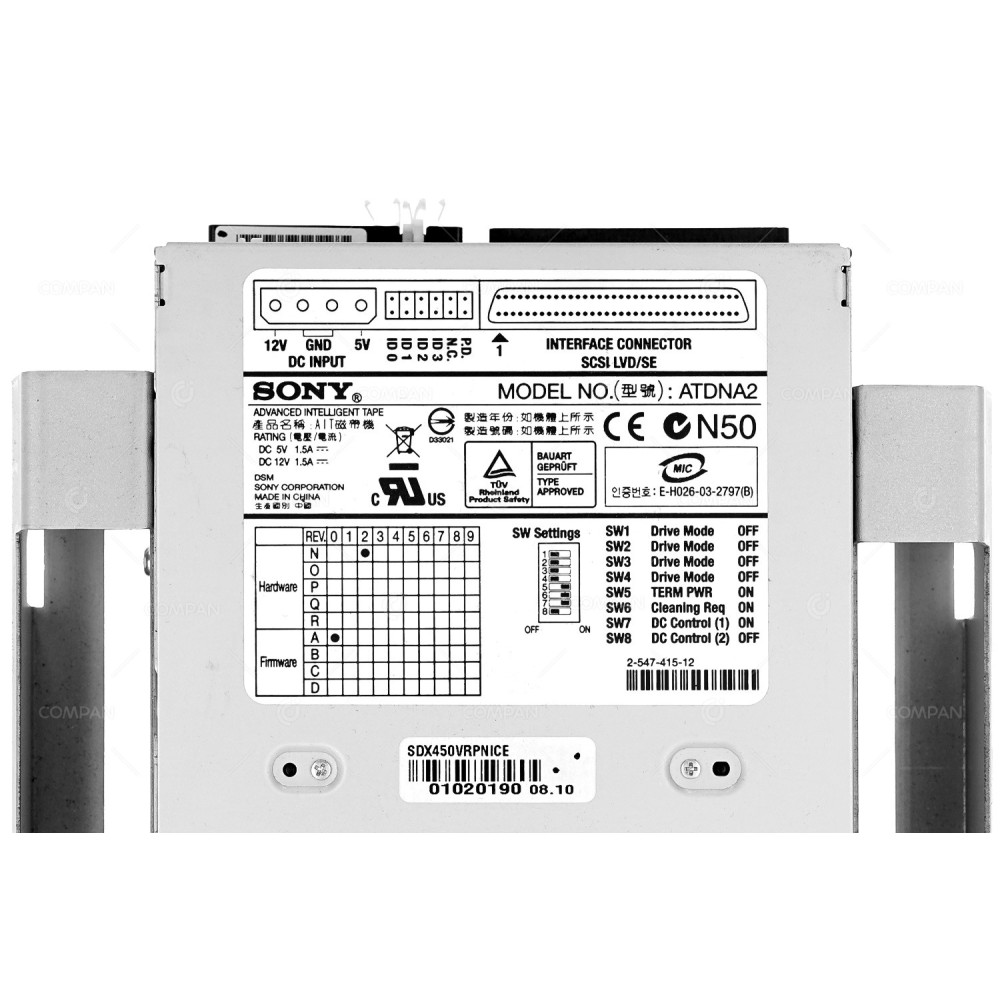 2-547-415-12  SONY ATDNA2 AIT-2 ATA 50/130GB DATA TAPE DRIVE