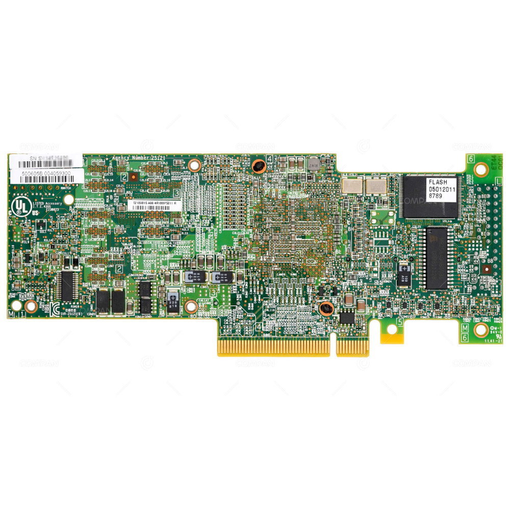 46M0851 NO BRACKET  IBM SERVERAID M5015 8-PORT 6G SATA SAS RAID CONTROLLER NO BRACKET FOR X3200, X3400, X3550, X3620, X3630, X3650, X355 M3/M4, X3690, X3850, X3950 X5, X3100, X3250 M4