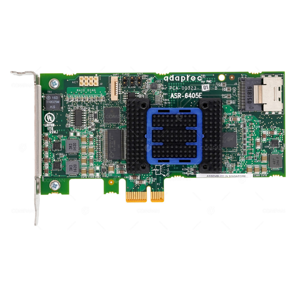 ASR-6405E LP  ADAPTEC RAID CONTROLLER QUAD PORT PCI-E 128MB SAS/SATA 6G LOW PROFILE