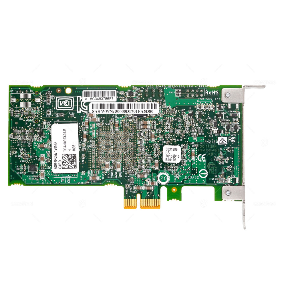ASR-6405E LP  ADAPTEC RAID CONTROLLER QUAD PORT PCI-E 128MB SAS/SATA 6G LOW PROFILE