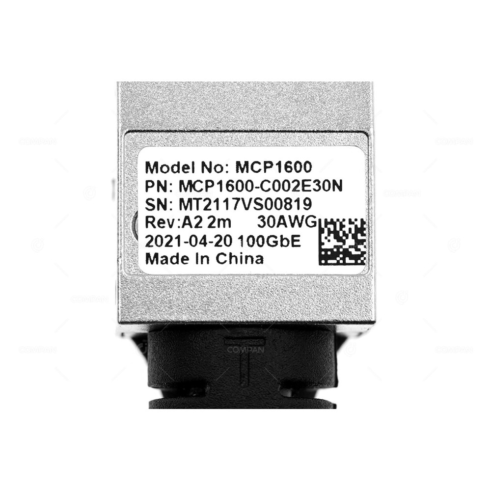 MCP1600-C002E30N  MELLANOX PASSIVE COPPER IB EDR UP TO 100GB/S QSFP28 30AWG CABLE 2M