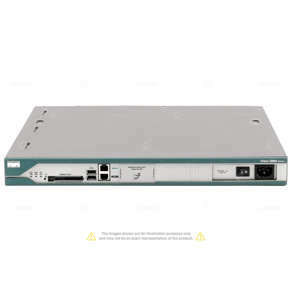 CISCO2811 CISCO 2811 2 PORTS 100MB INTEGRATED SERVICES ROUTER
