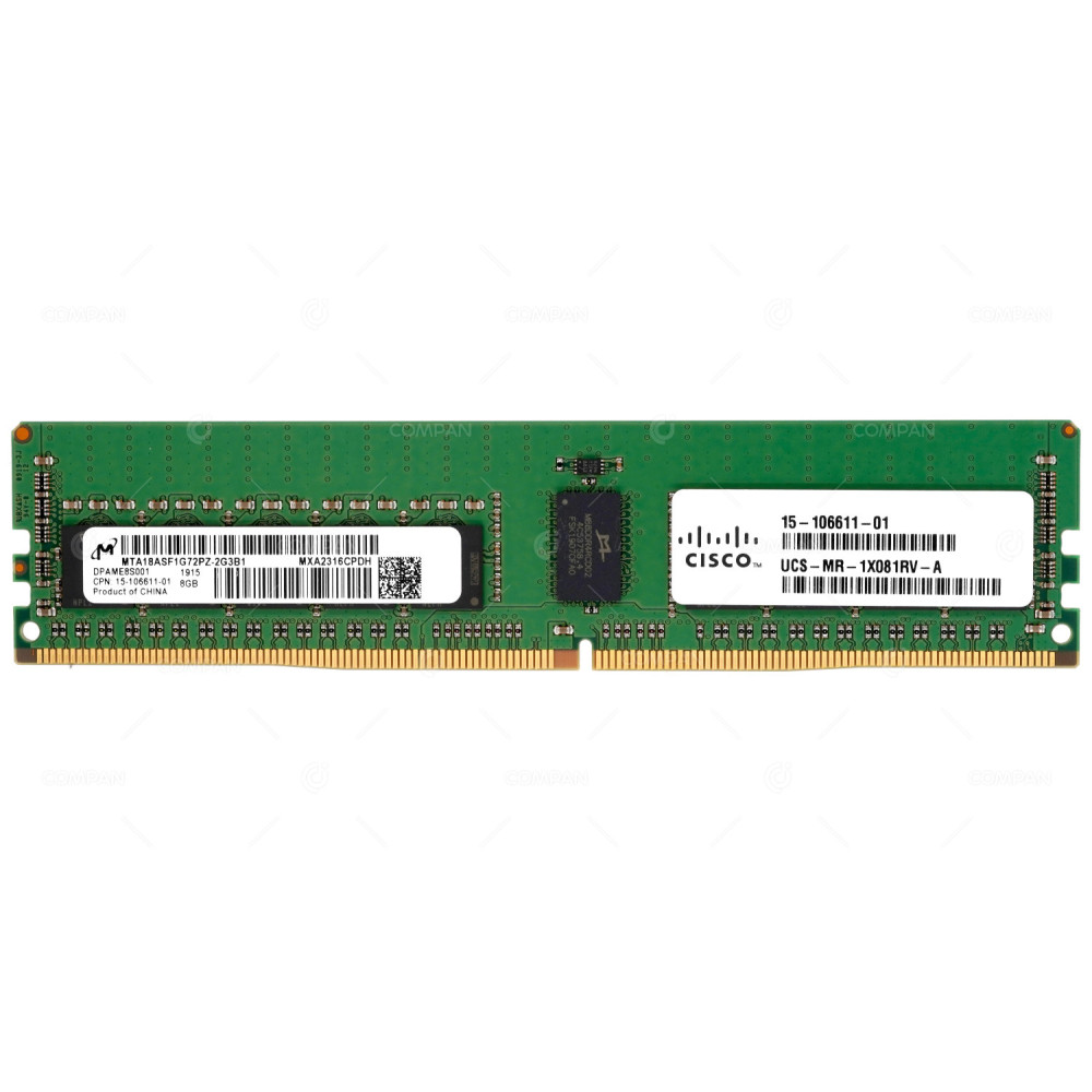 15-106611-01 CISCO DDR4 8GB 1RX4 PC4-19200 2400MHZ RDIMM CL17