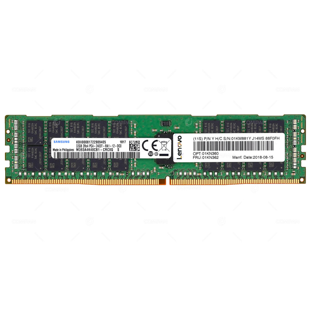 01KN362  LENOVO DDR4 32GB 2RX4 PC4-19200 2400MHZ RDIMM CL17
