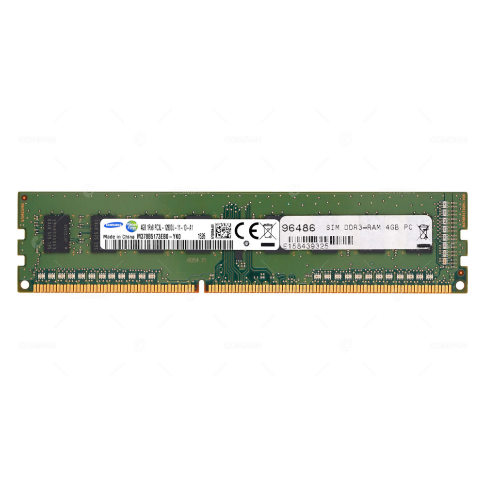 M378B5173EB0-YK0  SAMSUNG MEMORY 4GB 1RX8 PC3L 12800U DDR3 1600U