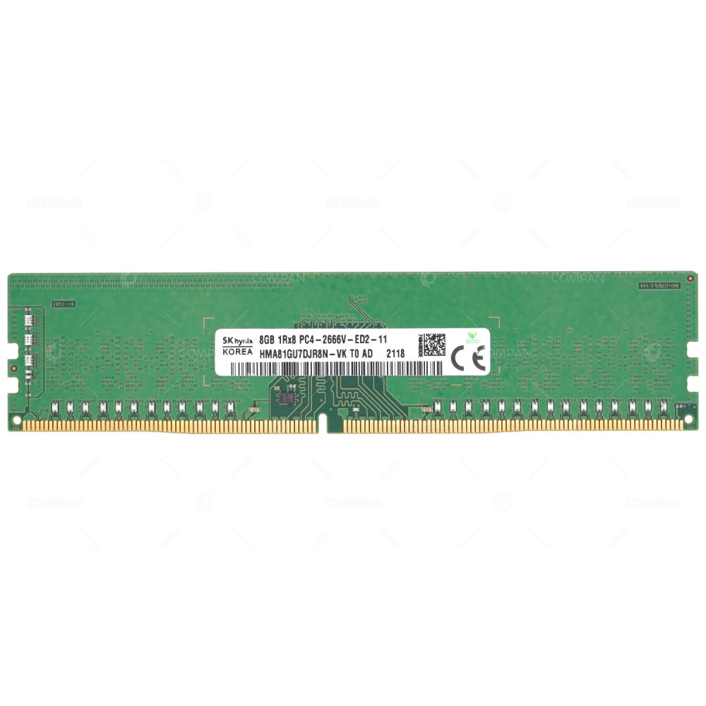 HMA81GU7DJR8N-VK  HYNIX DDR4 8GB 1RX8 PC4-21300 2666MHZ UDIMM CL19