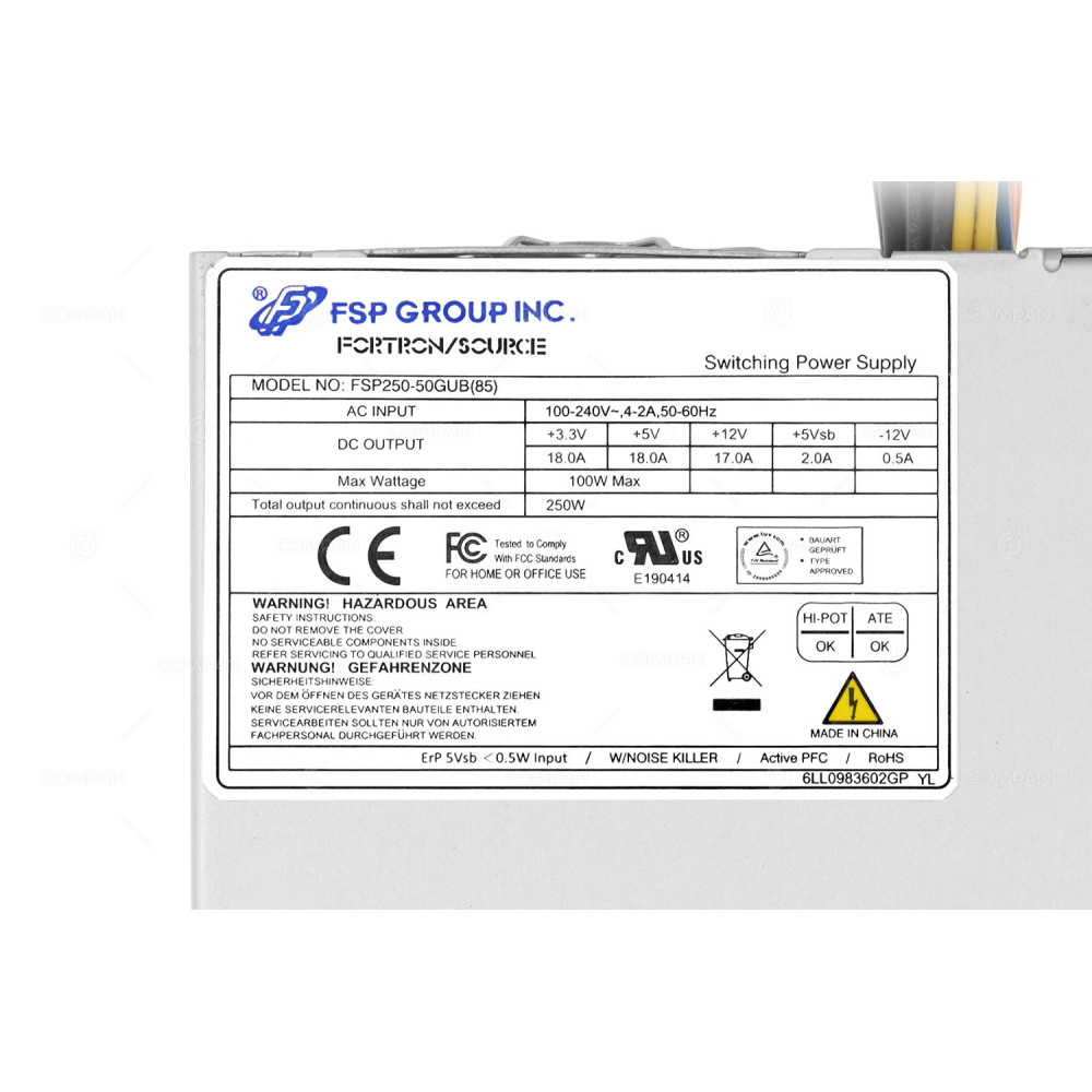 9PA250CX03  FSP FSP250-50GUB(85) 80 PLUS BRONZE 250W 240V FOR GENUBOX M