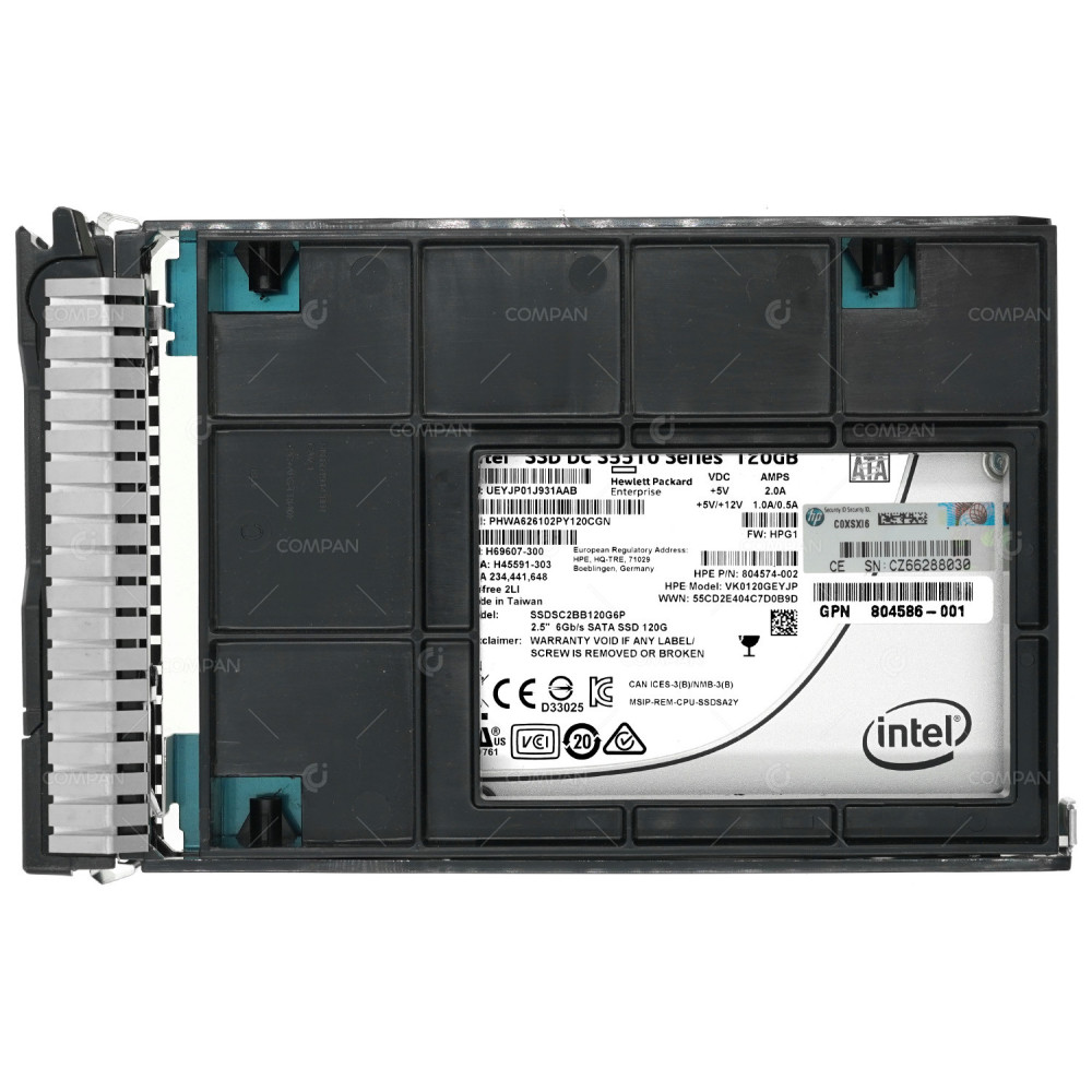 805372-001  HP SSD 120GB SATA 6G 2.5" IN 3.5" LFF FOR HPE PROLIANT G8 G9 G10