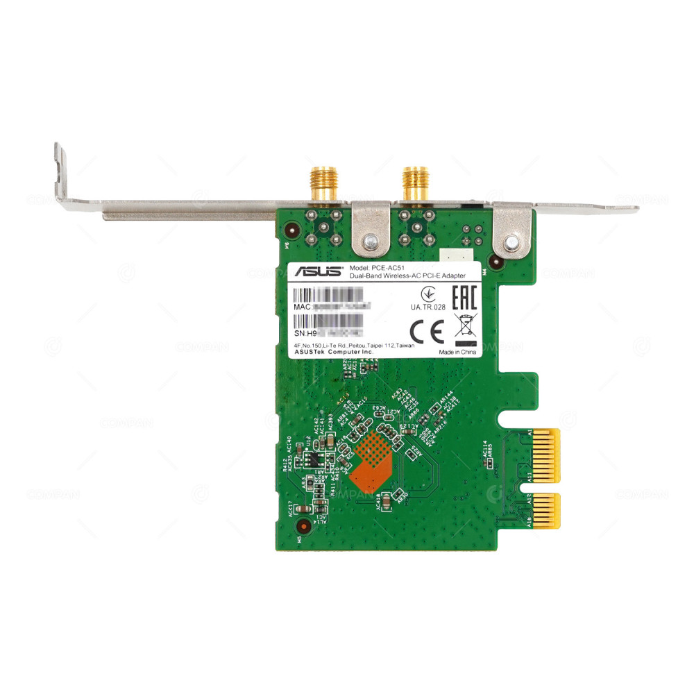 PCE-AC51  ASUS DUAL BAND 2.4GHZ 5GHZ 750M PCIE WIFI ADAPTER