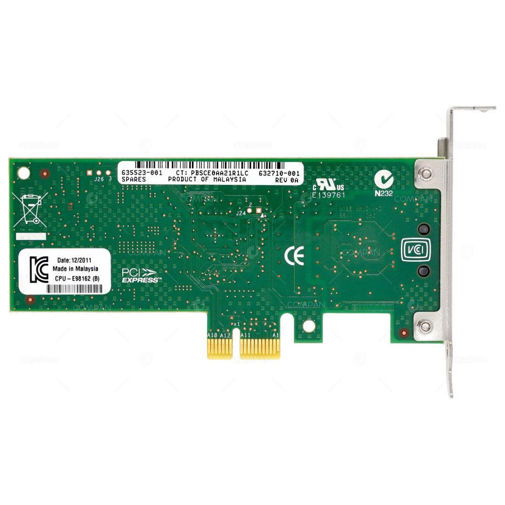 635523-001  HP INTEL 1G PCI-E ETHERNET ADAPTER