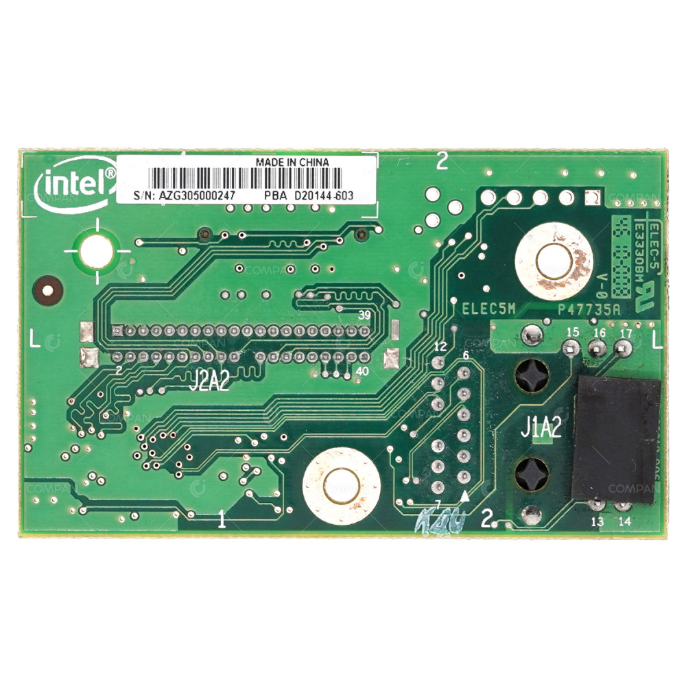 D20144-603  INTEL AXXGBIOMOD D20144-603 SINGLE PORT GIGABIT ETHERNET EXPANSION MODULES 3-3 FOR SR1550ALSASR