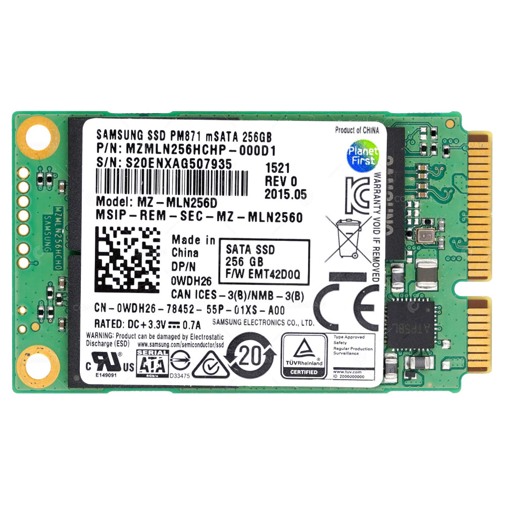 WDH26 DELL FLASH SSD 256GB MSATA 6G NAND