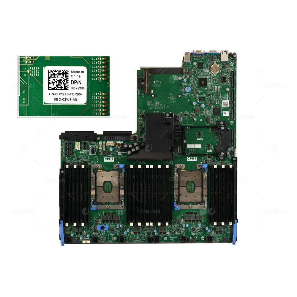 DY2X0  DELL MAINBOARD SOCKET LGA3647 24 DDR4 RAM SLOTS FOR R740 R740XD