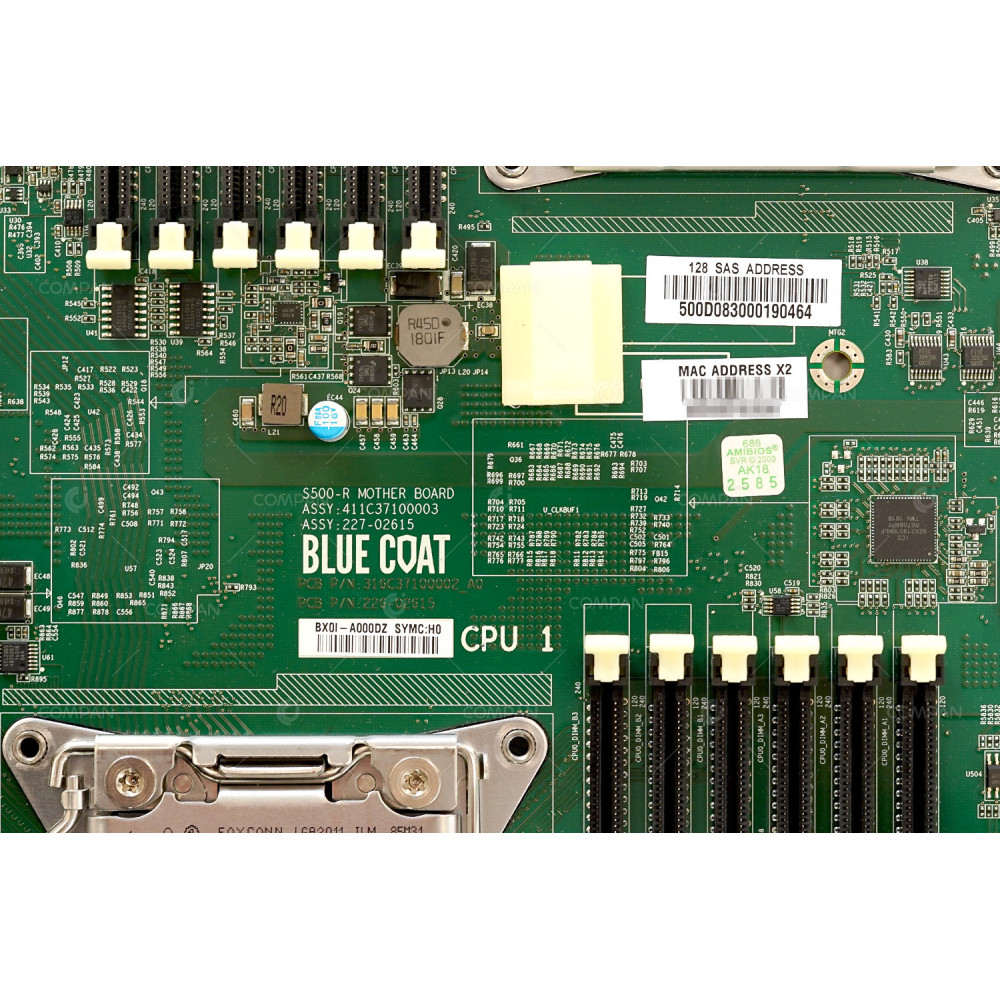 226-02615  BLUE COAT MAINBOARD SOCKET LGA2011 24 DDR3 RAM SLOTS FOR SA-S500-40