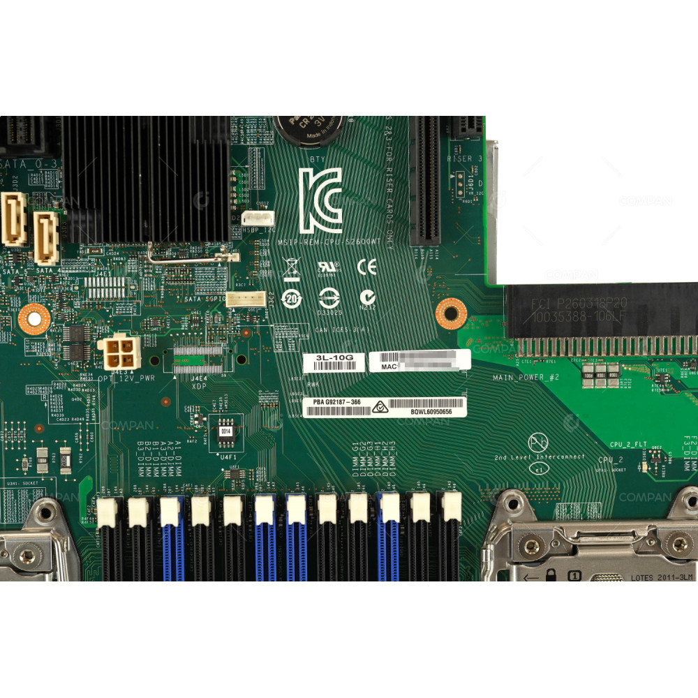 G92187-366  INTEL MAINBOARD SOCKET LGA2011 24DDR4 SLOTS FOR  R2308WTTYSR