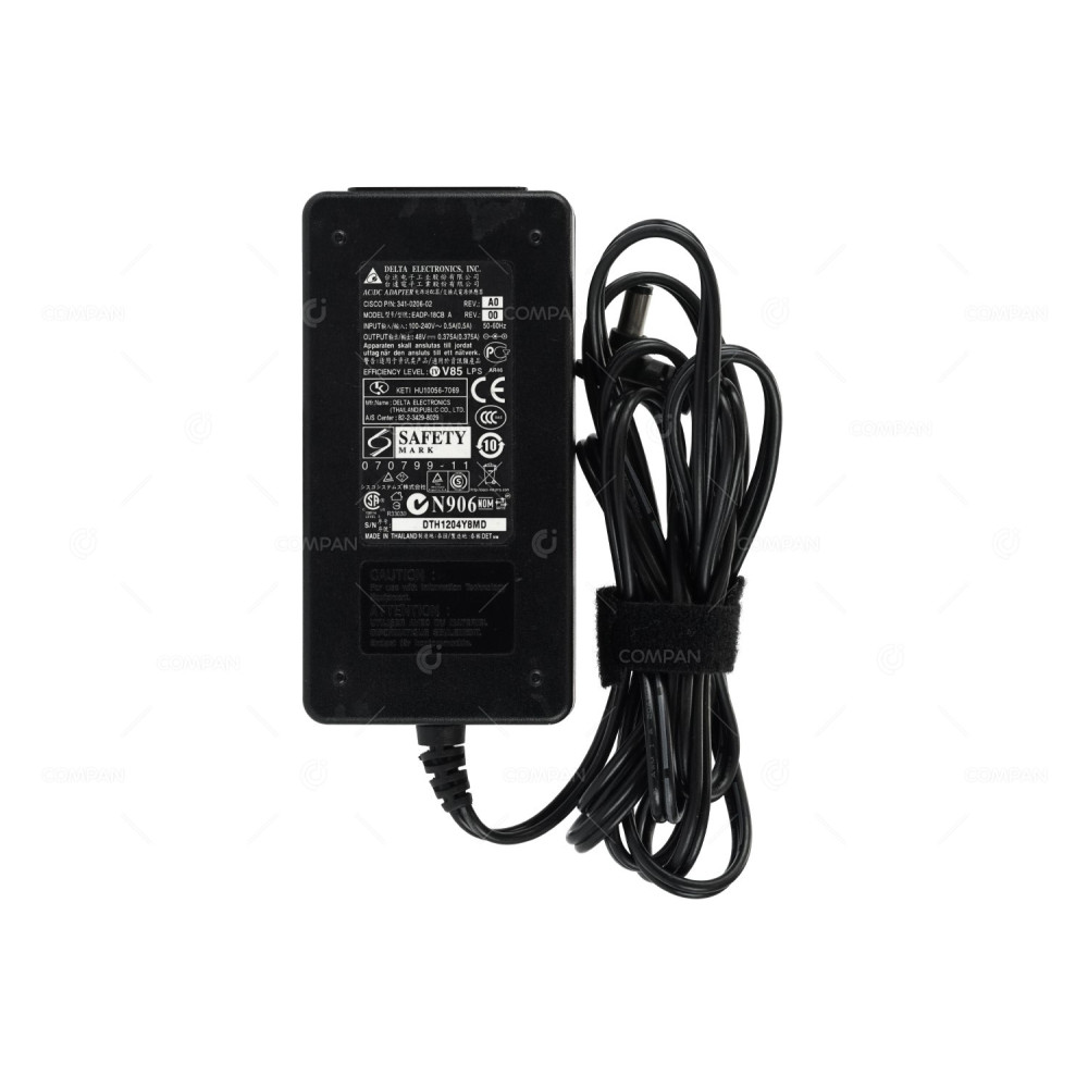 341-0206-02 CISCO 18W 48V 0.375A AC/DC ADAPTER EADP-18CB