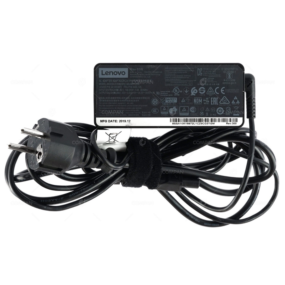 02DL126 LENOVO 65W 20V 3.25A 15V 3A 9V 2A 5V 2A AC ADAPTER USB-C CHARGER FOR THINKPAD LAPTOPS ADLX65YLC3D
