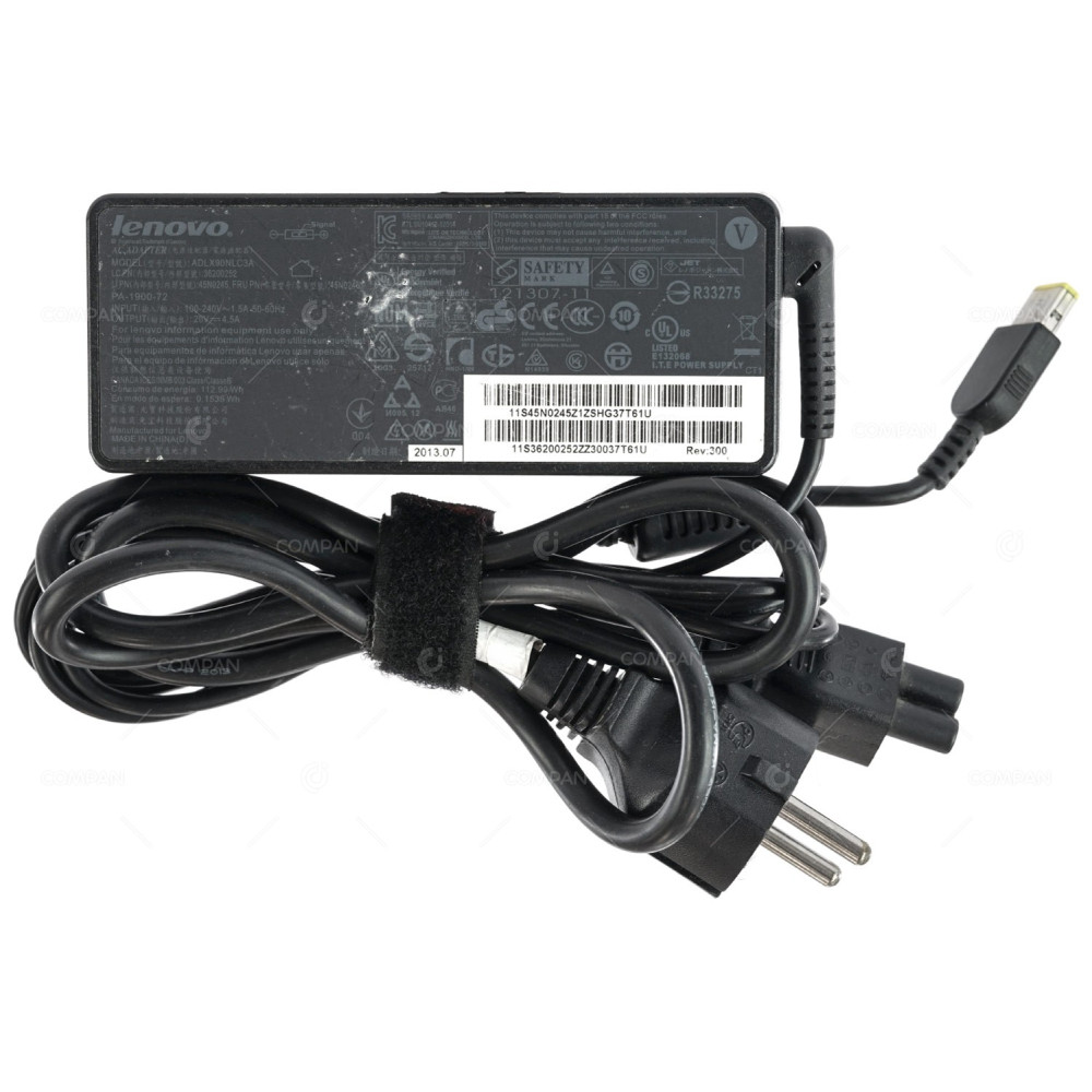 45N0246 LENOVO 90W 20V 4.5A AC ADAPTER CHARGER FOR THINKPAD INSPIRON LAPTOPS ADLX90NLC3A, 36200252, PA-1900-72