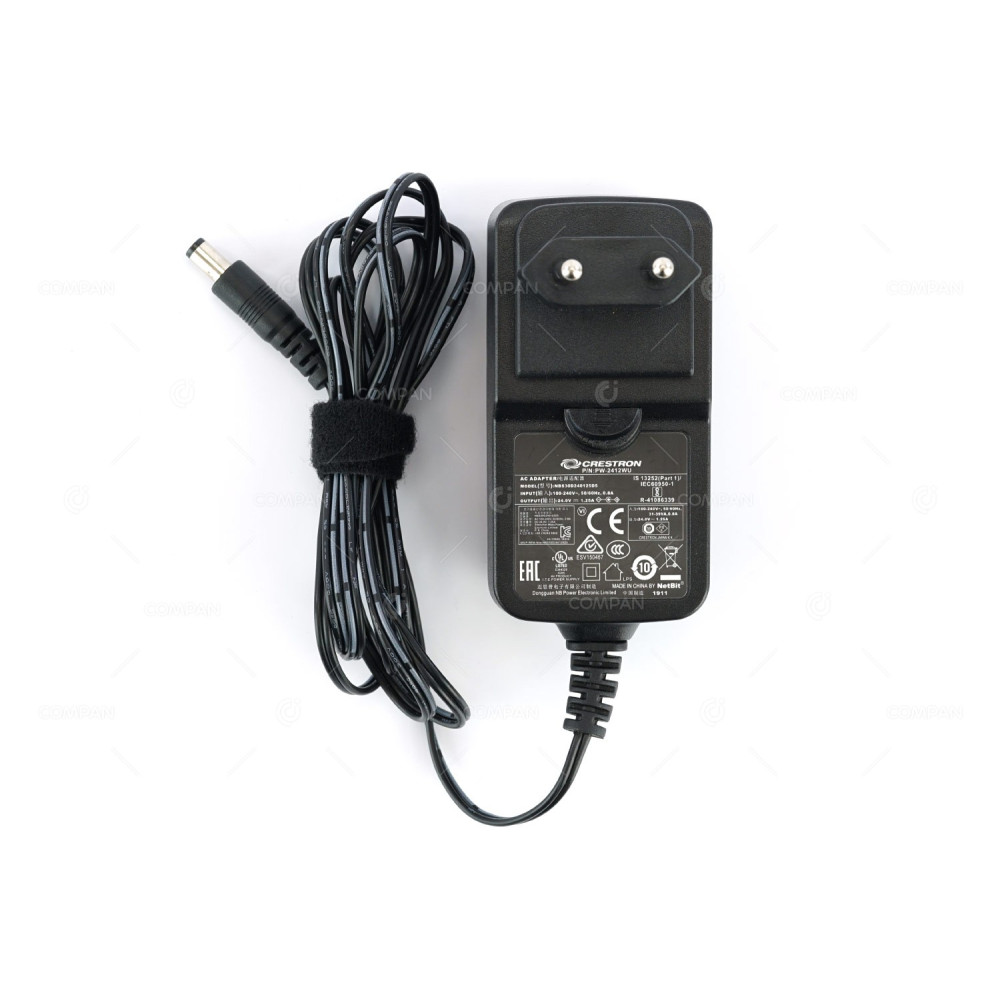 PW-2412WU CRESTRON 30W 24V 1.25A AC/DC ADAPTER NBS30D240125D5
