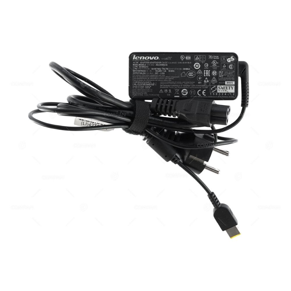 00HM624 LENOVO AC ADAPTER 45W 20V 2.25A FOR LAPTOPS THINKPAD SERIES T580 T590