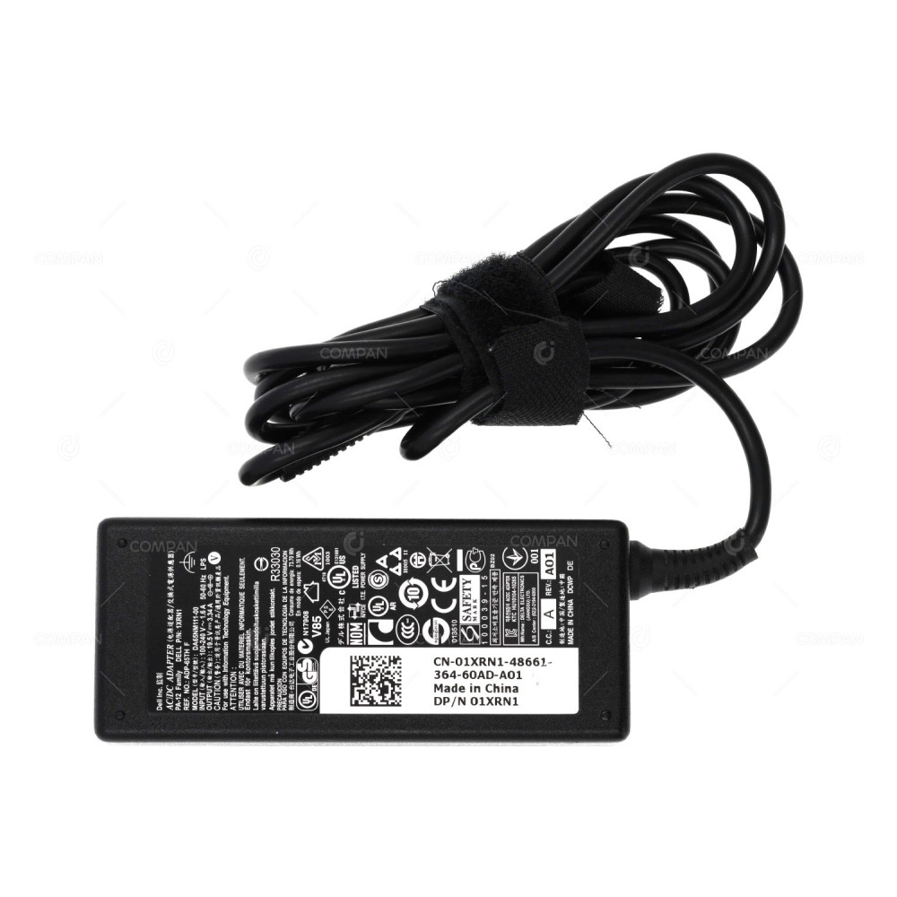 1XRN1 DELL DA65NM111-00 65W 19.5V 3.34A AC/DC ADAPTER FOR LAPTOPS 01XRN1, DA65NM111-00