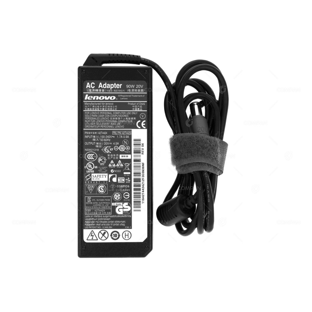 42T4425 LENOVO 42T4425 AC ADAPTER 90W 20V 4.5A FOR LAPTOPS THINKPAD SERIES 42T4424,