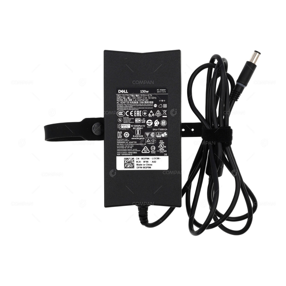 63P9N DELL 63P9N 130W 19.5V 6.7A 5MM SMART TIP AC ADAPTER LA130PM190