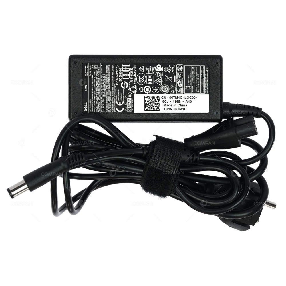 6TM1C DELL 65W 19.5V 3.34A 7.4MM OUTPUT LAPTOP AC ADAPTER CHARGER 06TM1C, LA65NS2-01