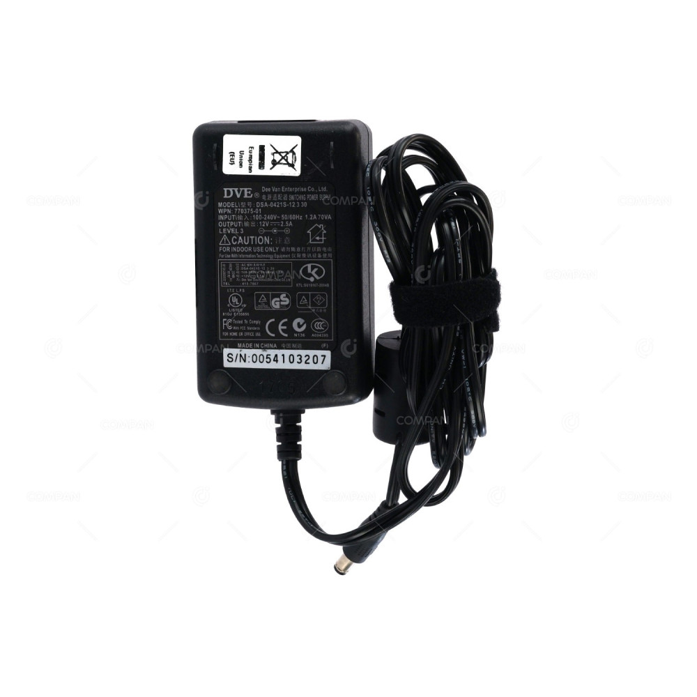 770375-01 DVE 30W 12V 2.5A AC/DC ADAPTER DSA-0421S-12
