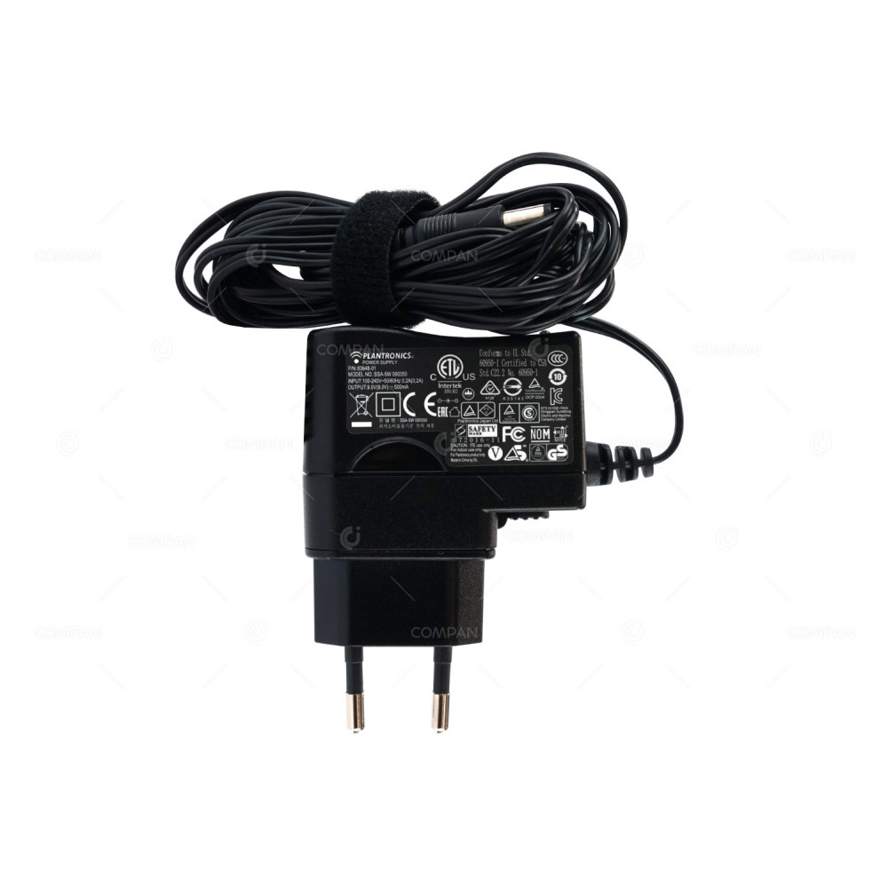 83648-01 PLANTRONICS 4W 9V 0.5A AC/DC ADAPTER 5.5MM SSA-5W 090050