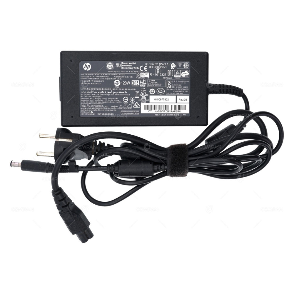 906329-001 HP 120W 19.5V 6.15A AC ADAPTER FOR PAVILION PA-1121-62HI, HSTNN-LA25