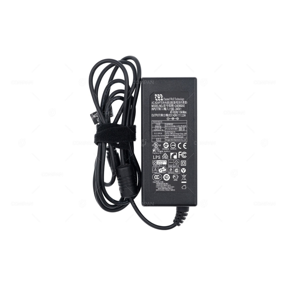 CAE060242 CHANNEL WELL TECHNOLOGY CWT 60W 24V 2.5A AC/DC ADAPTER KTLSU10214-9001, 11-14010078-00307
