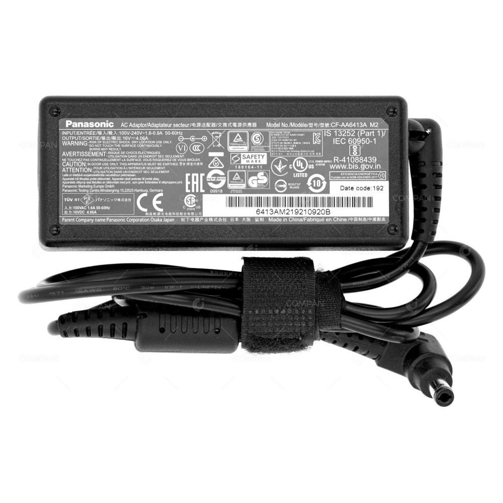 CF-AA6413A CF-AA6413AM | PANASONIC AC ADAPTER 65W 16V 4.06A CF-AA6413A