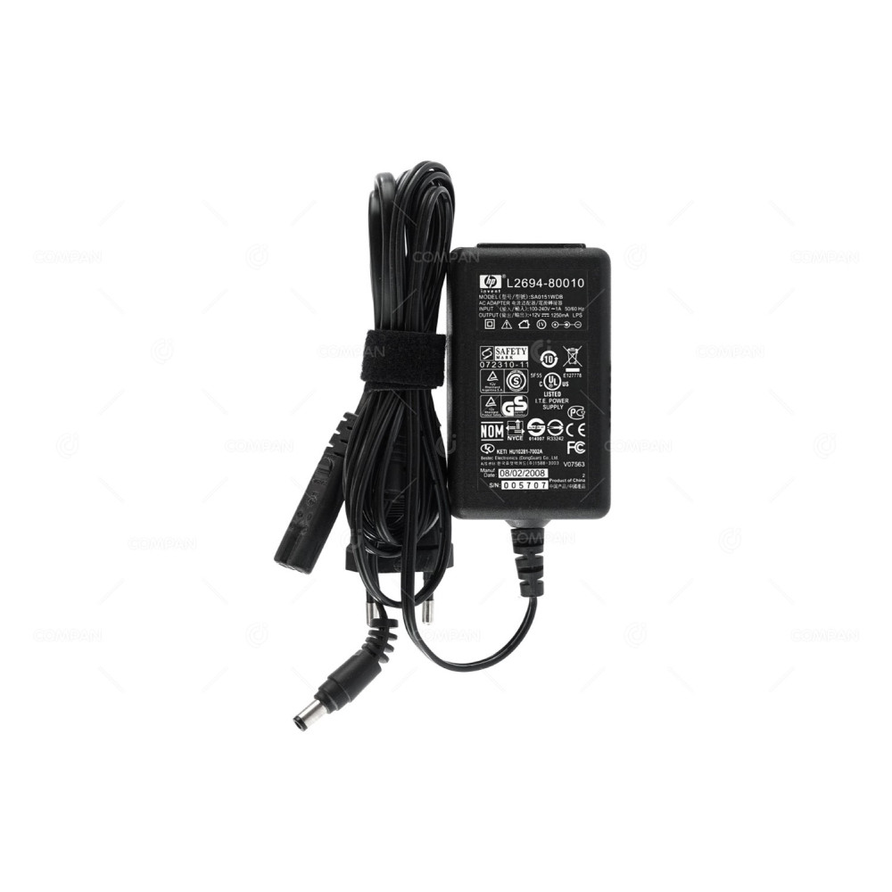L2694-80010 HP 12V 1.25A AC ADAPTER CHARGER SA0151 WDB