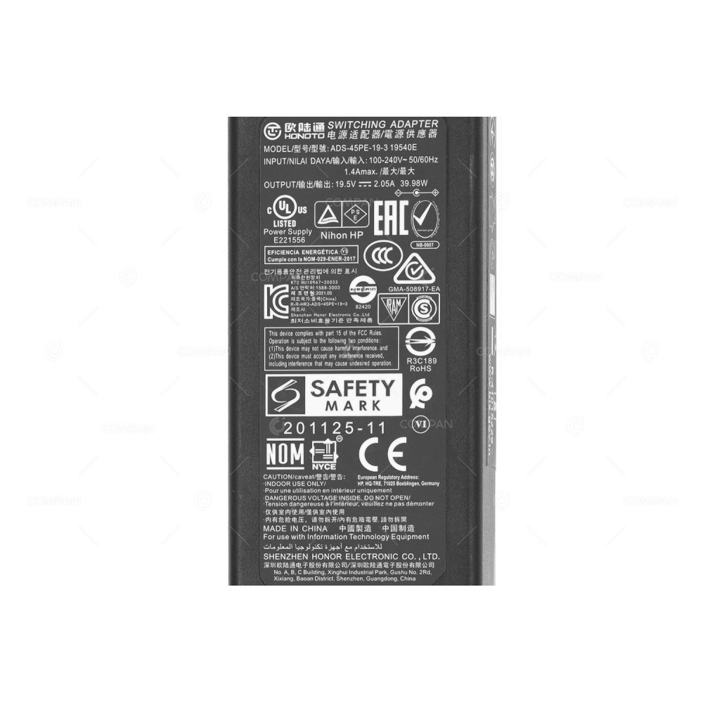 M46472-001 AC ADAPTER HONOTO 19.5V 2.05A -