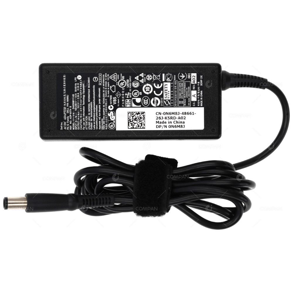 N6M8J DELL DA65NM111-00 65W 19.5V 3.34A AC/DC ADAPTER FOR LAPTOPS 0N6M8J, DA65NM111-00