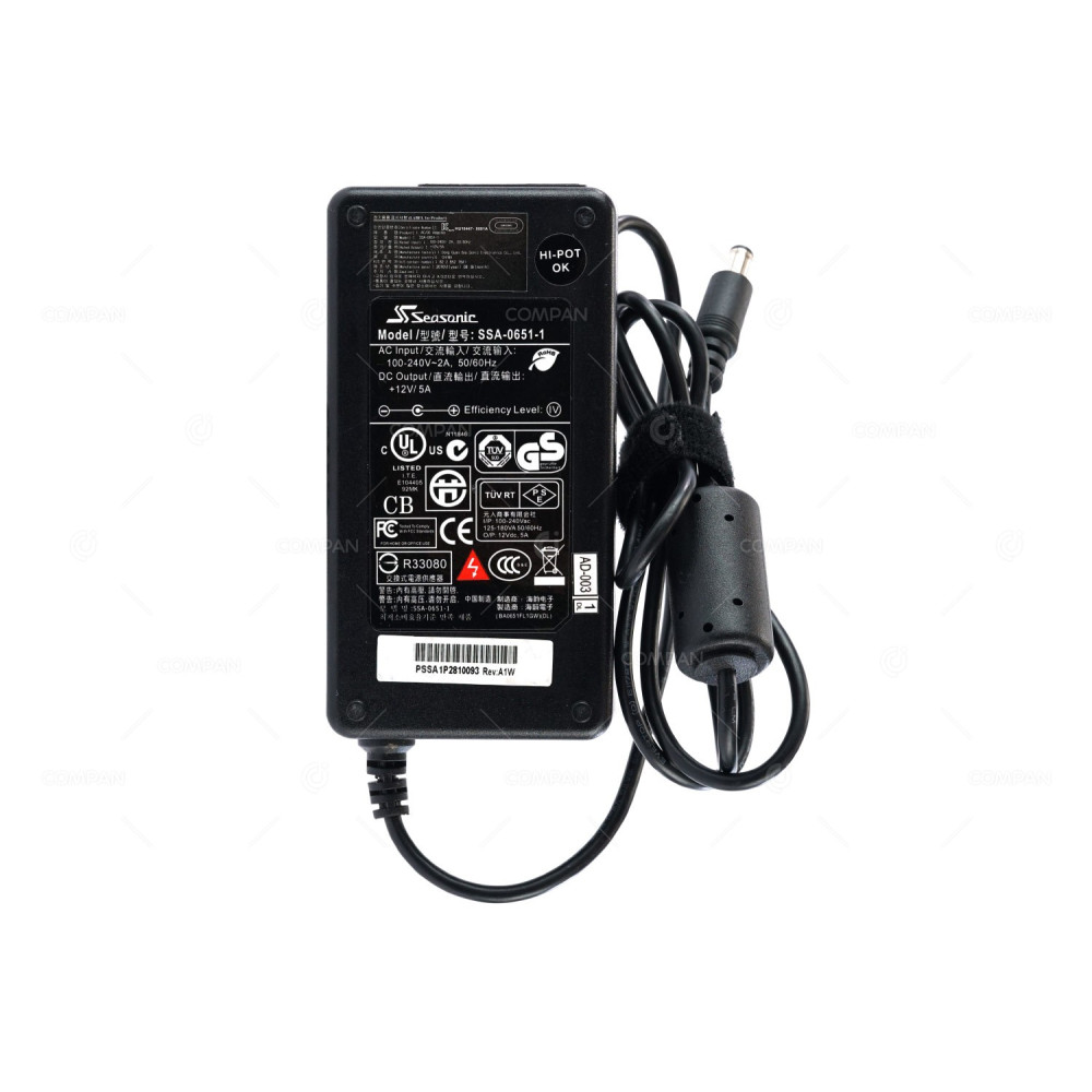 SSA-0651-1 SEASONIC 60W 12V 5A AC/DC ADAPTER -