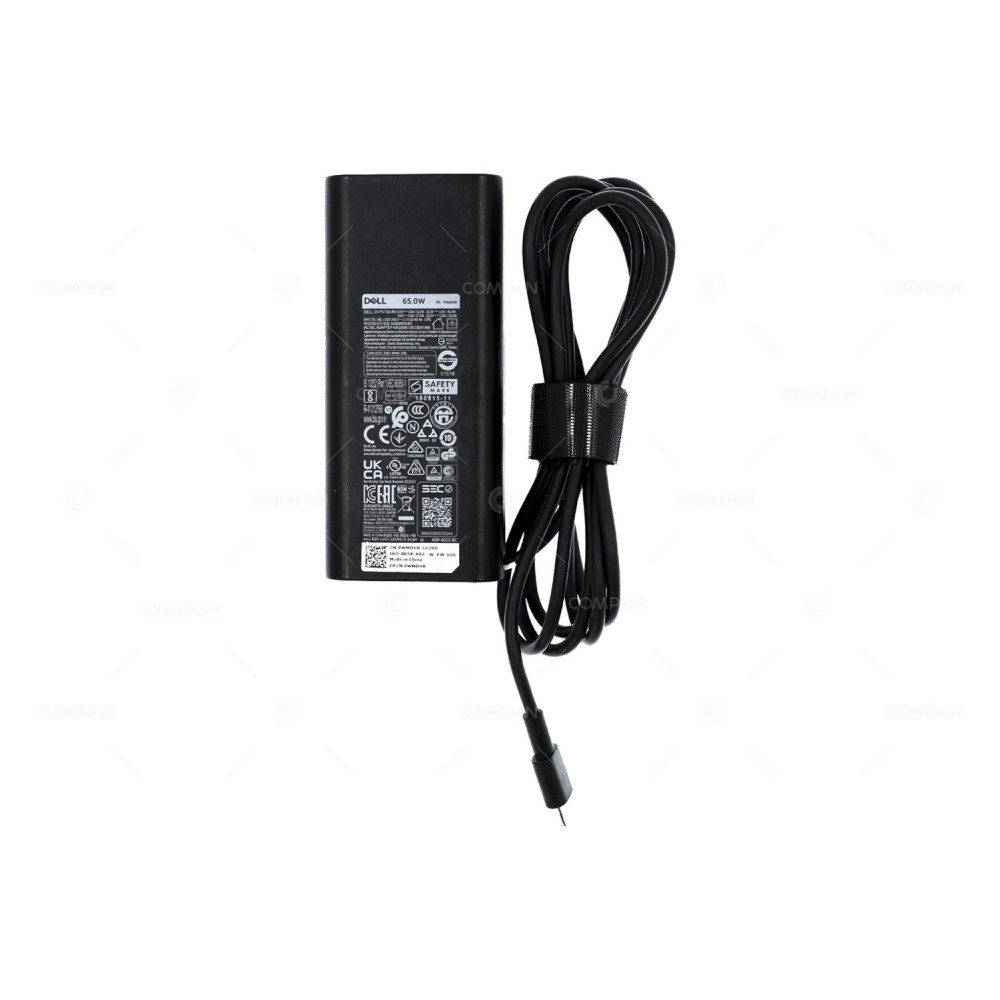 WMDHR DELL 65W 20V 3.25A USB-C SLIM DESIGN AC/DC ADAPTER FOR LAPTOPS 0WMDHR, HA65NM190