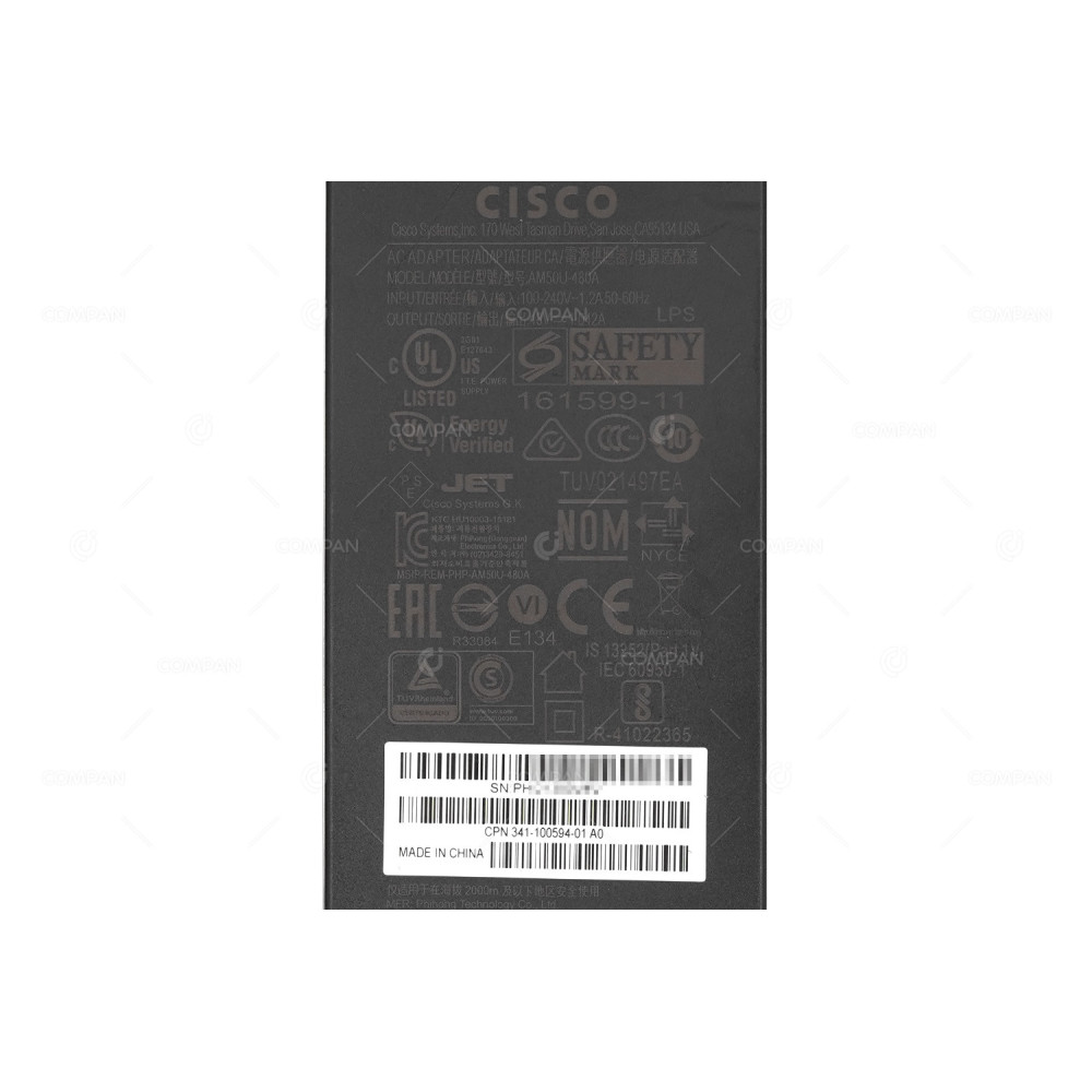341-100594-01  CISCO 48V 1.042A AC ADAPTER
